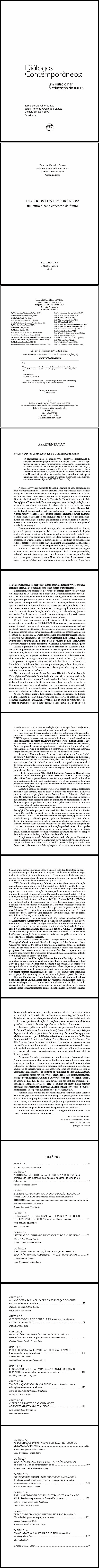 DIÁLOGOS CONTEMPORÂNEOS:<br> outro olhar à educação do futuro